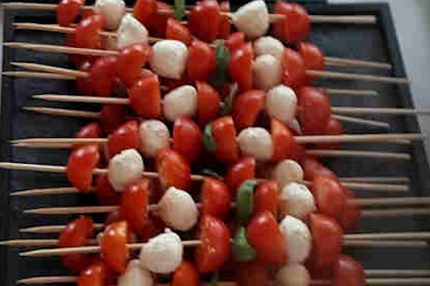 Apero, Tomaten-Mozarella, vegi, vegetarisch